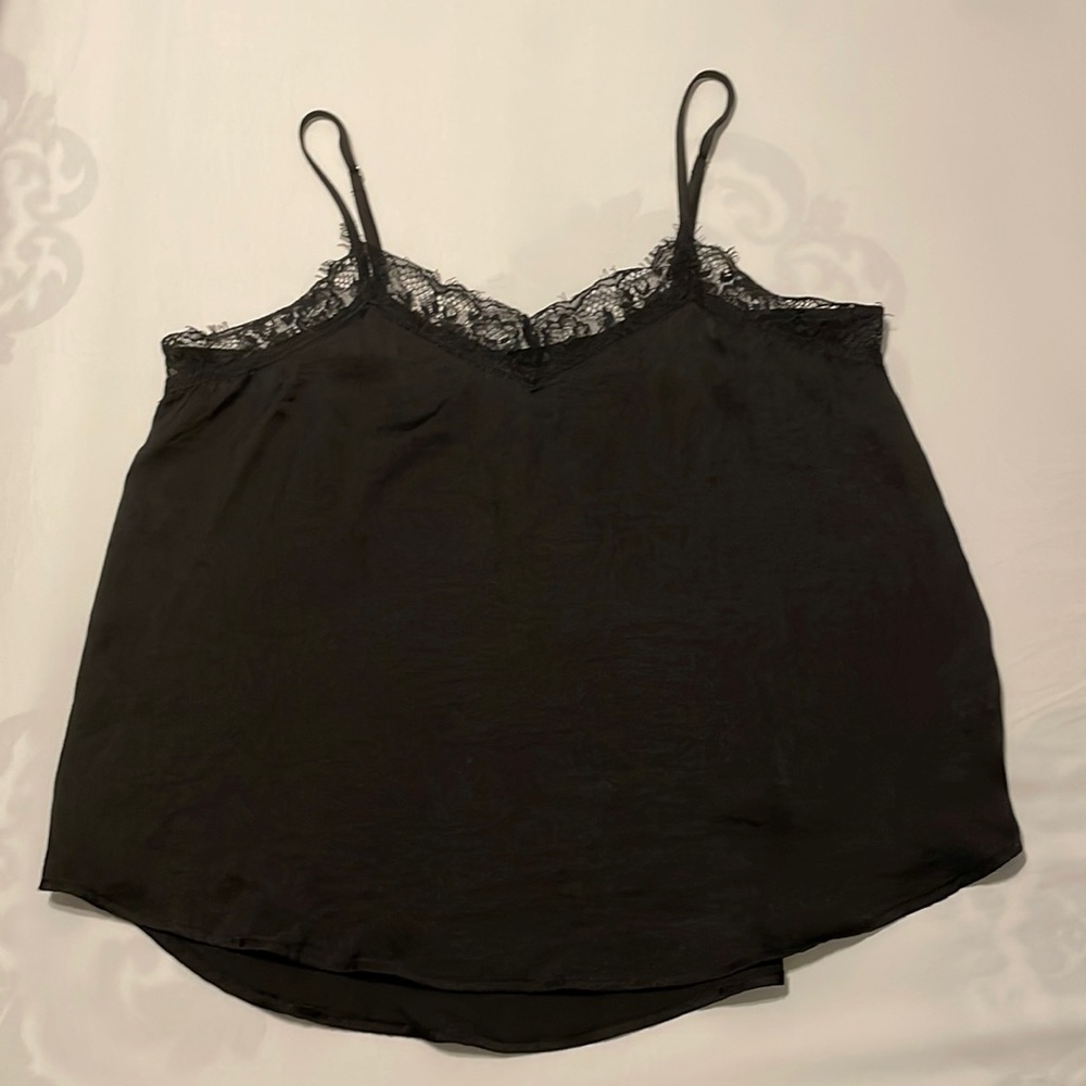 Black Satin Tank